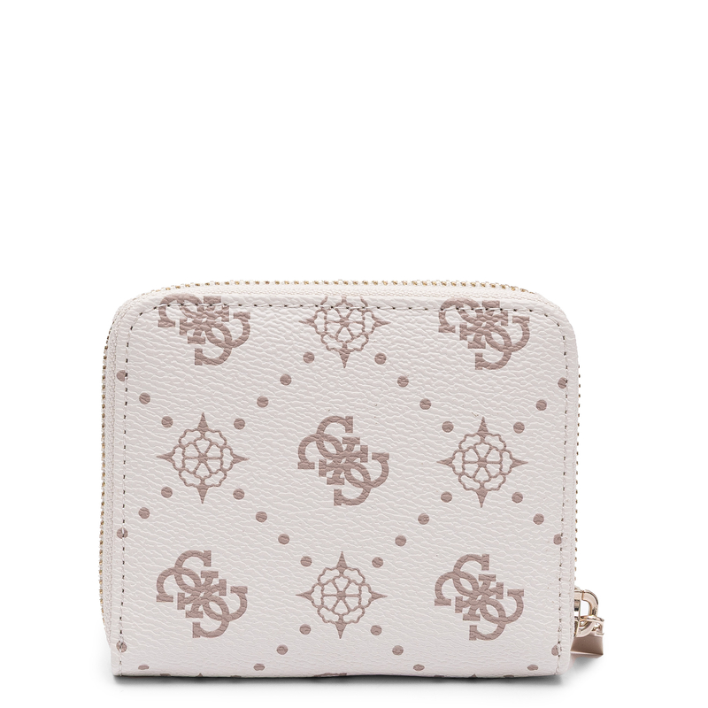 Guess Allegra Women's Small Zip Around Wallet Vanilla SWGP2489137-VANILLA