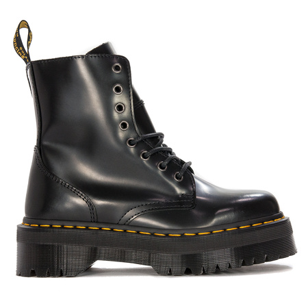 Dr. Martens Botki glany damskie skórzane Jadon Black czarne
