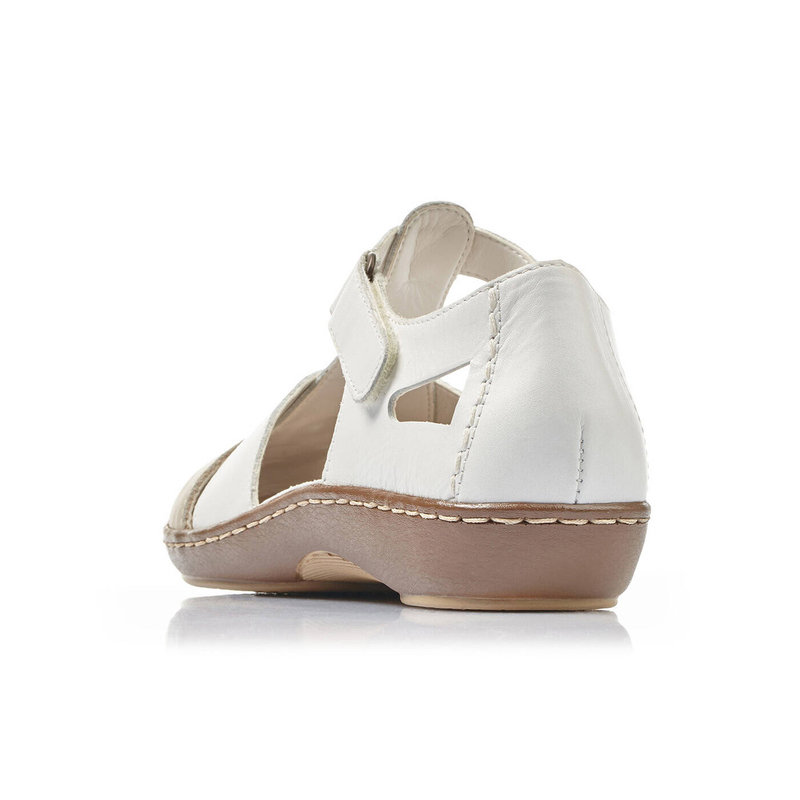 Rieker Women's White Half Shoes
