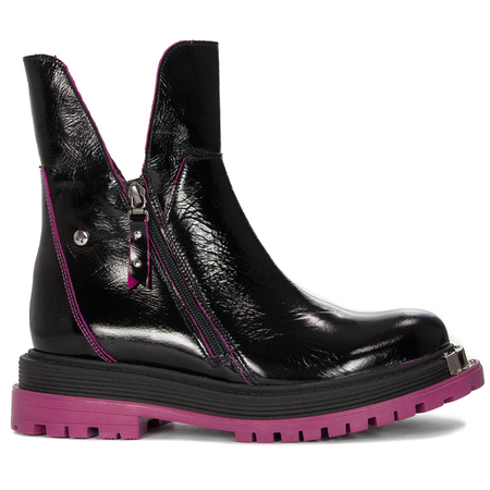 Maciejka 05747-15/00-7 Black+Fuchsia Boots