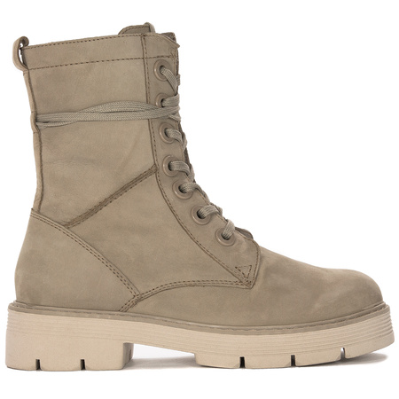 Marco Tozzi Taupe Nubuk Leather Boots