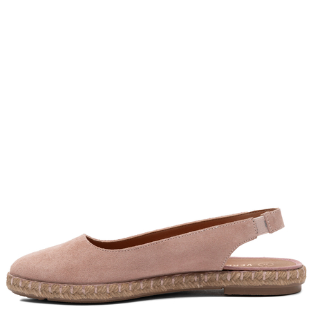 Verbenas Kiara Espadrilles Women's Suede Pink KIARA-SER-TAN-ANT