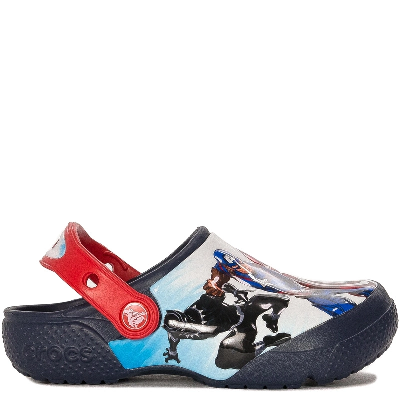 Crocs Klapki Dziecięce Navy Avengers Patch