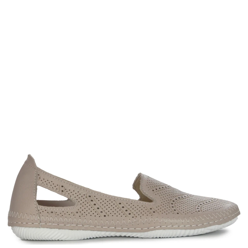 Vacarro Women's leather Beige low shoes