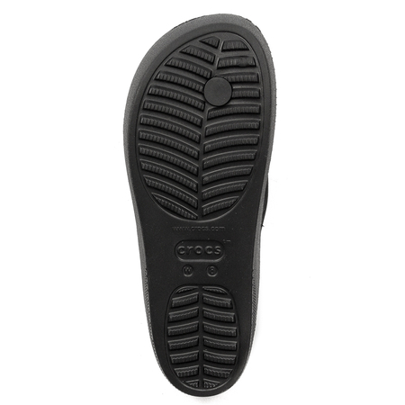 Crocs Women Slides Black Platform Flip