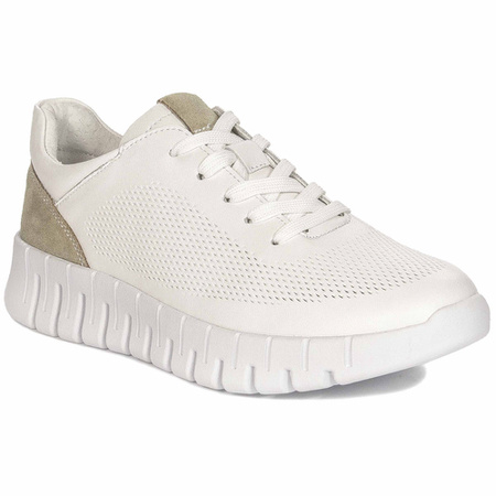 Filippo White Leather Sneakers