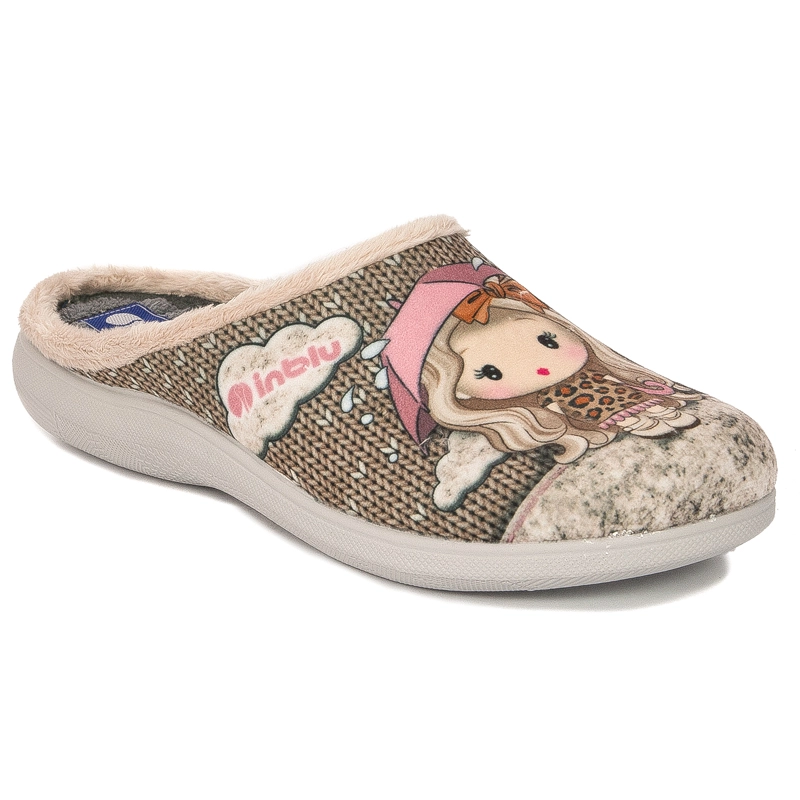 Inblu Kapcie damskie Beige Beżowy