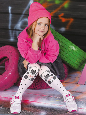 Children's Tights NOQ By Knittex Microfibre Babsi Bianco 40 DEN White