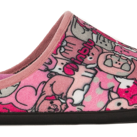 Inblu Kapcie klapki damskie Pink Różowy