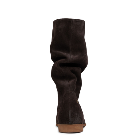 Maciejka Suede Slip-On Flat Boots Brown 05057-31-00-6