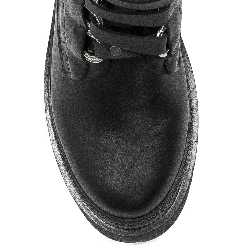 Boccato Women's boots, black leather boots