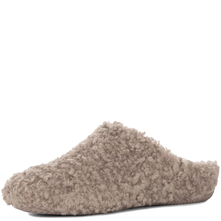 Verbenas Women's Warm Slippers Cozy Beige YORKCURLY-CAMEL