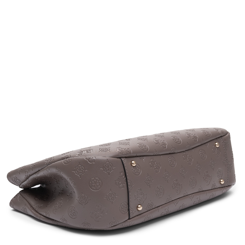 Guess Carmella Torebka Klasyczna Tłoczona Brązowa HWPD2225060-BEIGE