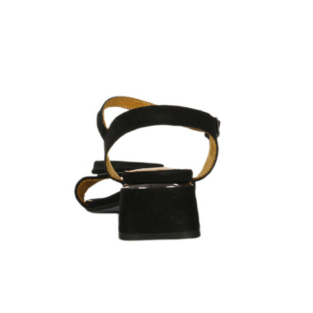 Maciejka Women's Heeled Leather Sandals Black