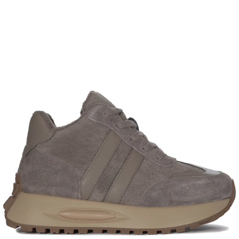 T.Sokolski Leather Women's Taupe Sneakers