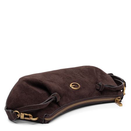 Guess Elegant Faux Suede Shoulder Bag Brown HWSG2237180-ESPRESSO