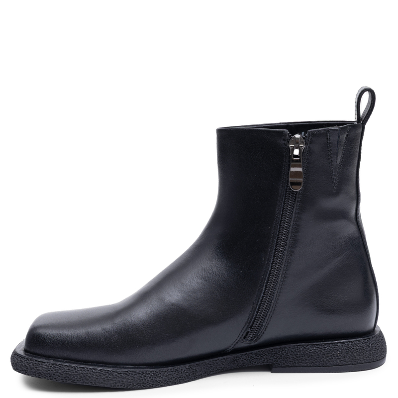 Maciejka Women's Leather Ankle Boots with Zipper Black K7670-01/00-7