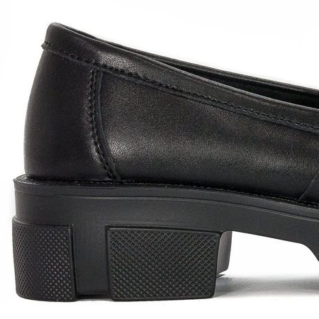 Półbuty Filippo DP3221-22 BK Black Czarne