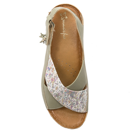 Maciejka Pistachio Leather Sandals