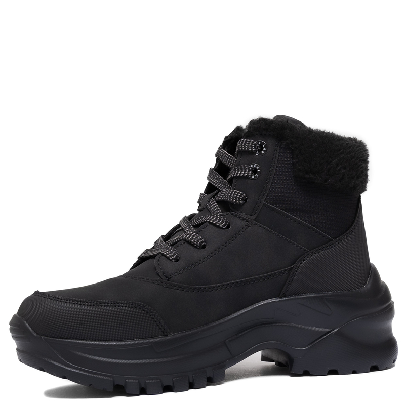 Lee Cooper Ocieplane Botki Na Platformie Czarne LCJ-25-01-3743