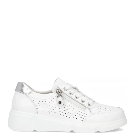 Filippo Leather White Low Shoes