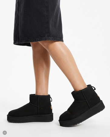 EMU Australia Stinger Micro Flatform Black W13296-BLK