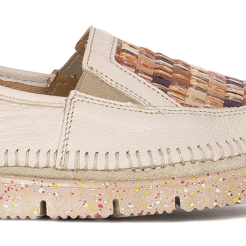 Maciejka Women's Leather Shoes Beige