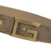 Guess Women's Latte Logo Beige Belt