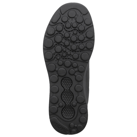GEOX Półbuty męskie skórzane czarne Black