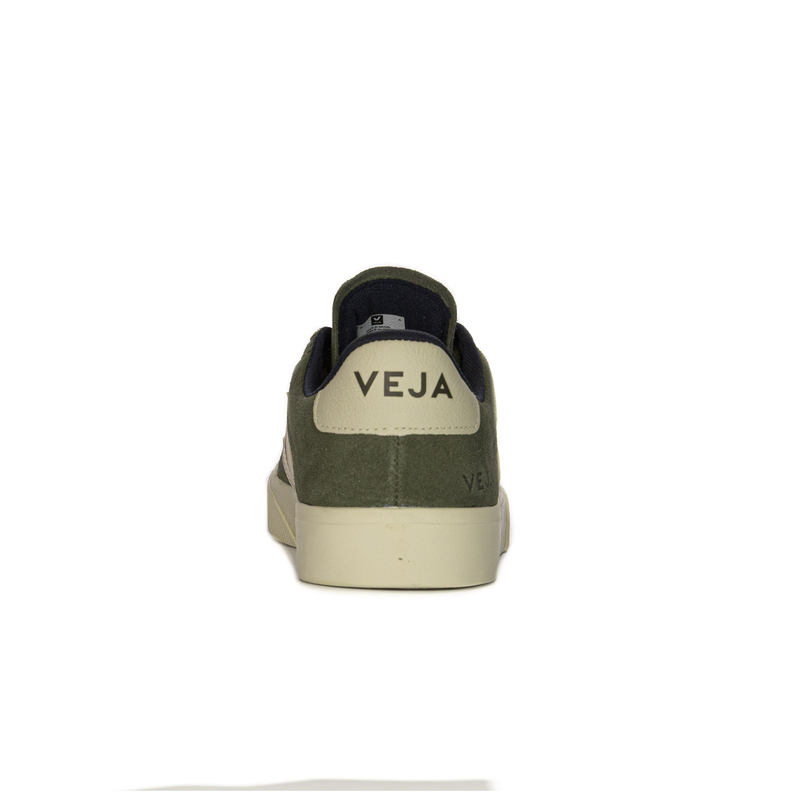 Veja Sneakersy damskie skórzane zamszowe Mud Pierre zielone