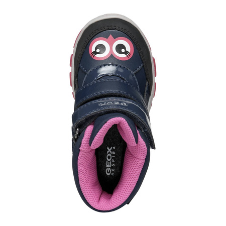 GEOX Children's' insulated Velcro boots Navy Fuchsia