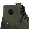 Maciejka Velour Combat Boots on Platform Olive Green 06309-24/00-8