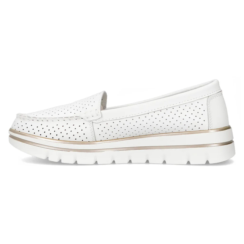 Filippo Leather White Low Shoes