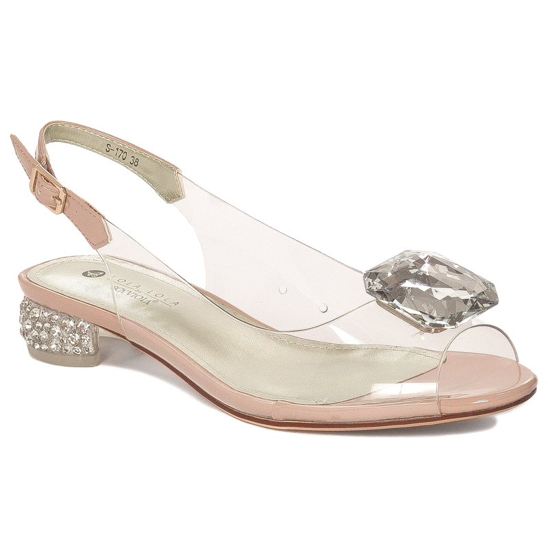 Sca'viola Women's Sandals On A High Heel Light Pink