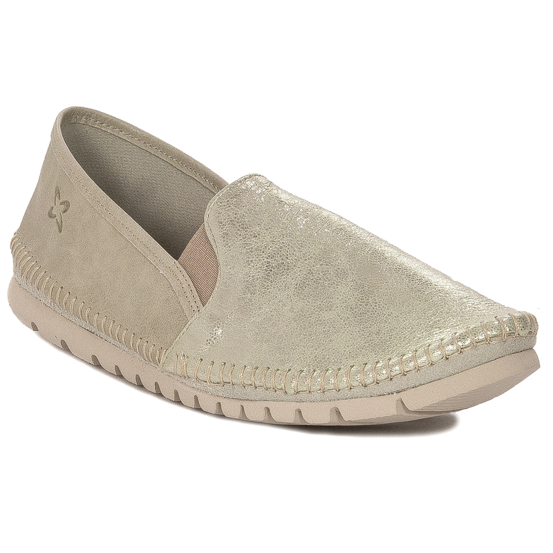 Maciejka Green + Gold Low Shoes