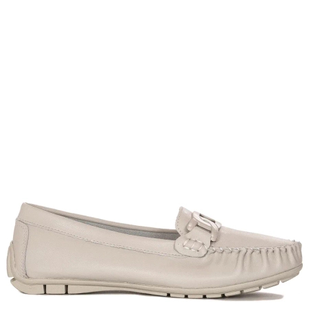 Filippo Women's Moccasins Leather Gray