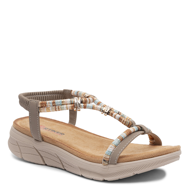 Artiker Sandały Damskie Wielokolorowe 58C0009-BEIGE