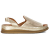 Maciejka Women's Leather Gold Sandals