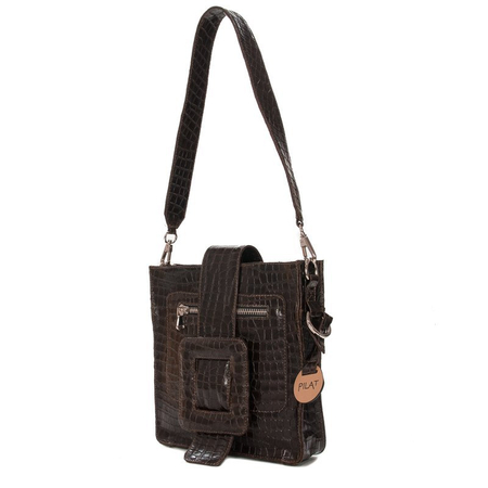 Torba Pilat Croco T06 Brązowa
