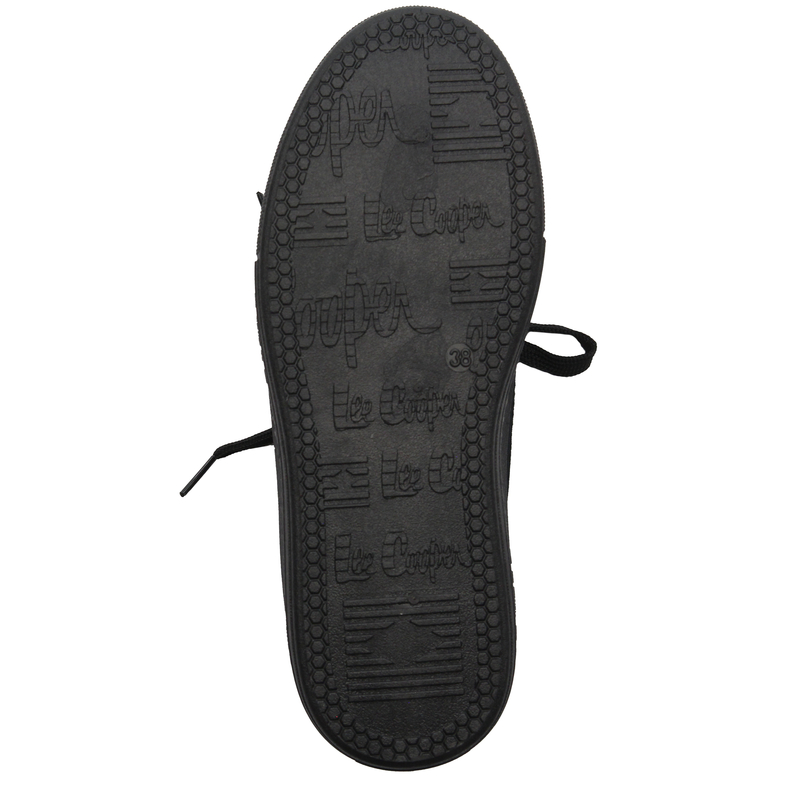 Lee Cooper Tenisówki trampki damskie ażurowe czarne