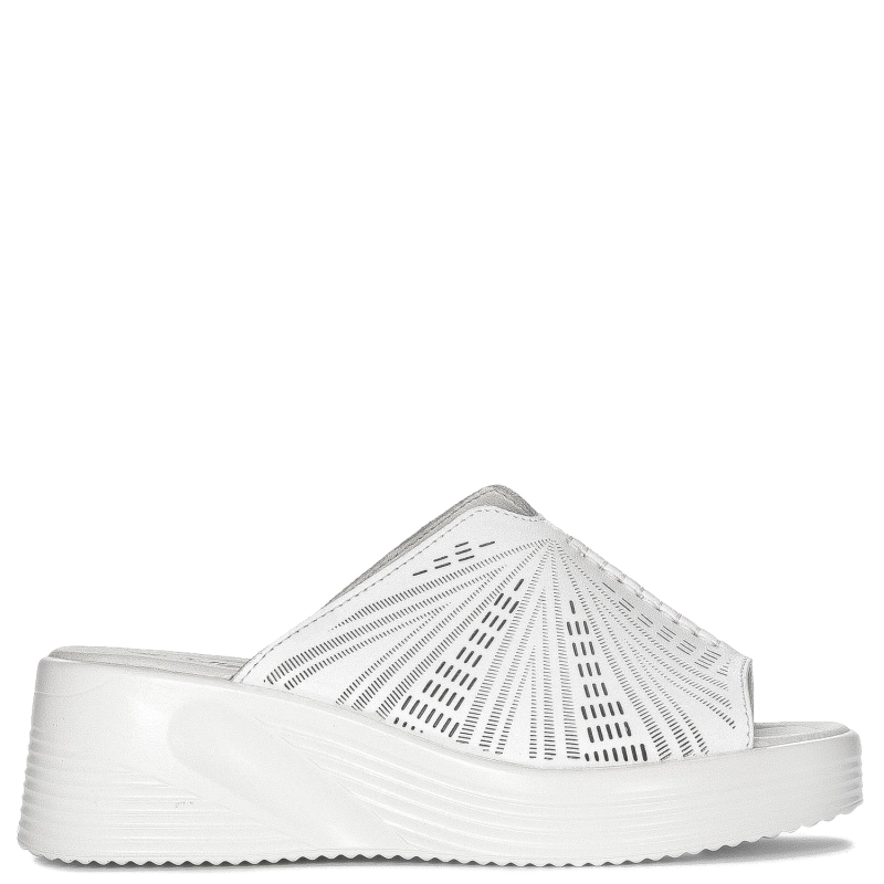 S.Barski Women's White Slides