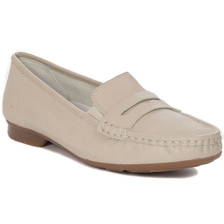 Rieker Women's moccasins leather Beige