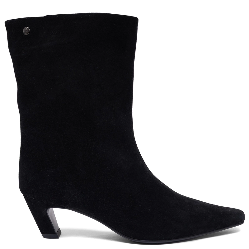 Maciejka Suede Pointed Toe Kitten Heel Boots K7791-01/00-7