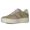 Igi&Co Women's leather platform sneakers dark beige