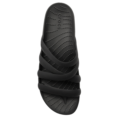 Crocs Women Slides Black Splash Strappy