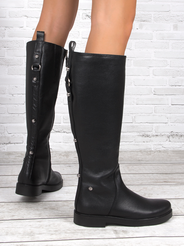 Maciejka 05755-01/00-7 Black Knee-High Boots