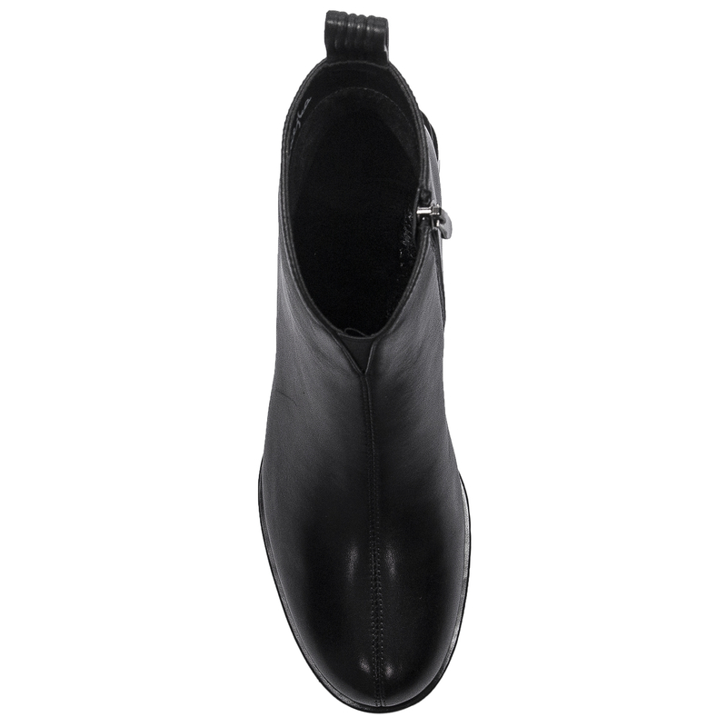 Maciejka Leather Low-Block-Heel Ankle Boots Black N3118-01/00-8