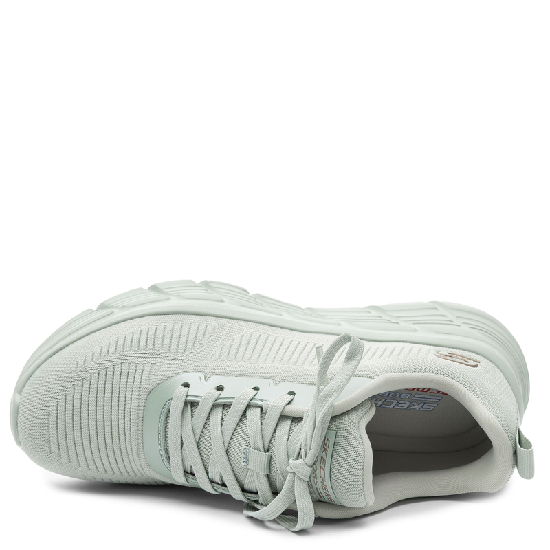 Skechers BOBS Sport Squad Chaos Lightweight Memory Foam Trainers Sage Green 117385-SAGE