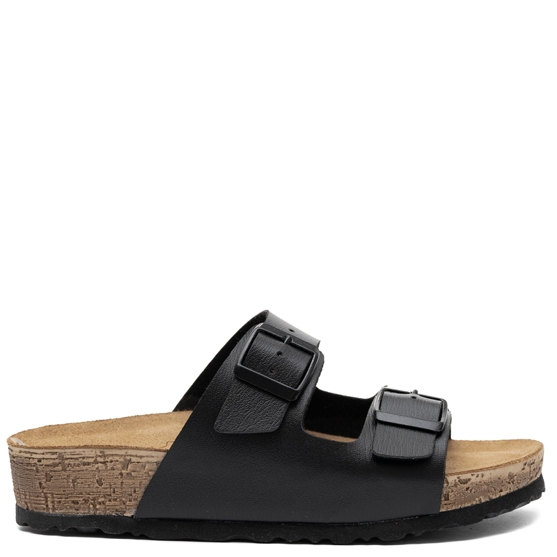 Inblu Klapki Komfortowe Klapki Na Platformie Czarne NM000039-BLACK