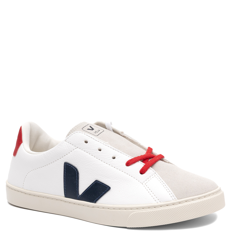 Veja Sneakersy damskie skórzane White Nautico Pekin białe